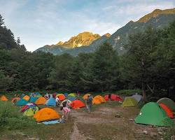 上高地營地 Kamikochi campsite的圖片