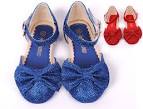 Girls blue shoes