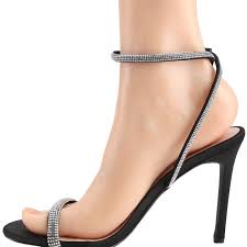 【CHRISTINE-61】Women's High Stilettos Open Square Toe Ankle Strap Heels Sexy Comfort Strappy Dress Shoes Wedding Bridal Pumps Sandals Girl Walking Shoes Summer Classic Elegant Nylon Footwear - Walmart.com - Product from Walmart