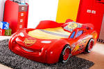 Lit voiture enfant Cars Flash McQueenn Disney -