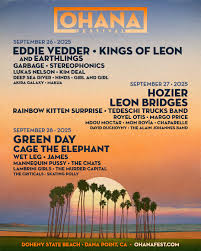 Ohana Festival 2025: Eddie Vedder, Green Day, and Hozier Headline
