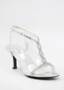Silver heels for a wedding