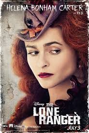 The latest character poster for The Lone Ranger features a character named Red Harrington played by Helena Bonham Carter. We haven&#39;t seen or heard that much ... - HBC_lone_ranger