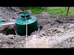 ClearStream aerobic septic system installation - YouTube