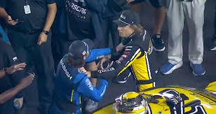 Blaney, Hocevar brawl on pit road after Bristol finish — NASCAR.com