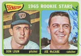 Joe McCabe Autograph on a 1965 Topps (#181) - joe_mccabe_autograph