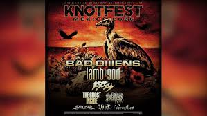 KNOTFEST México 2026 revela cartel con Bad Omens, Lamb of God, Poppy y MÁS bandas imperdibles