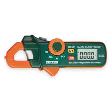 Extech Digital Clamp Meter, Backlit LCD, 200 A, 0.7 in (18 ...