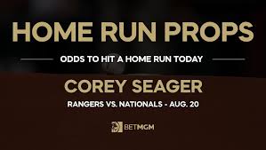 Corey Seager Home Runs Today: Prediction & Odds vs. Nationals – August 20