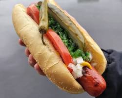 Image of Alaskan Reindeer Hot Dog