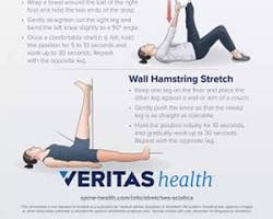 Hamstring stretches exercise