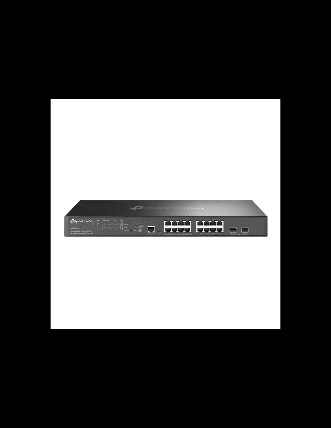 SG3218XP-M2 TP-Link Omada 16-Port 2.5G and 2-Port 10GE SFP+ L2+ Managed Switch with 8-Port PoE+