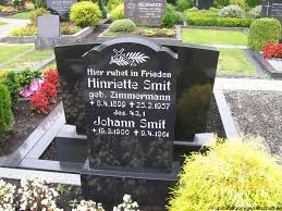 Grab von Johann Smit (19.03.1900-09.04.1961), Friedhof Veenhusen-