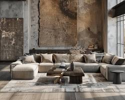 Gambar Modern Industrial Living Room