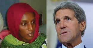 Secretary of State John Kerry expresses &quot;concern&quot; for the plight of Meriam Yahia Ibrahim Ishag (left), mother of two and wife of a U.S. citizen, ... - 2014_06_19_Kerry_Quinn-385x200