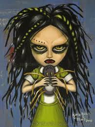 Gloomy Ghoul Spyder Gothic Green Dreads Cyber Boy Toy Rag Doll Spider Big Eyes Creepy Dark ... - 49555f9cbef94_93894n