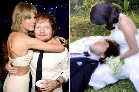 Taylor Swift and Ed Sheeran celebrate the knot at Selena Gomez and Benny Blanco's wedding
