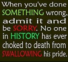 Admitting wrongdoing! | Quotes I love | Pinterest via Relatably.com