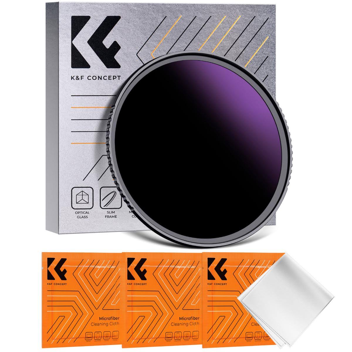 K&F Concept Solar Filter ND100000 16.6-Stop Solid Neutral Density Filter for Nano-X Series