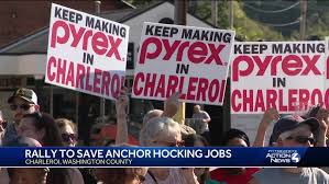 Rally held to save Anchor Hocking glass plant in Charleroi