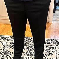 Mens No Iron 4-Way Stretch Dress Pants with Flex Waistband Flat Front Suit Pants for Men(Black,30W×30L) at Amazon Men's Clothing store - Product from Amazon.com