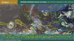 Prevén lluvias fuertes a muy fuertes y oleaje de hasta 3 metros por efectos de “Marie”