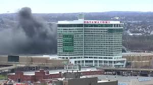 Fire incident at Potawatomi Casino HVAC unit