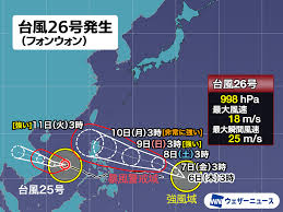 News source: ウェザーニュース