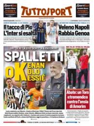 Le prime pagine dei quotidiani sportivi in edicola oggi