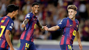 Lopez, Rashford inspire Barca rout of Olympiacos