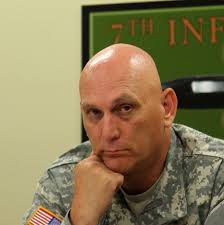 Stephen R. Lanza, 7th Infantry Division commanding general, June 26, at the division headquarters on Lewis North, Joint Base Lewis McChord. - 390-Gen-Odierno-at-Joint-Base-Lewis-McChord_wi608.1372540433