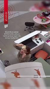 Funcionária cria 'protocolo' inusitado antes de pegar R$ 50 do caixa de loja