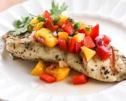 Image of PanSeared Tilapia with Mango Salsa