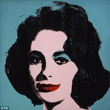 Elizabeth Taylor: Art collector cashes in on death and sells her Andy Warhol portrait | Mail Online - article-0-0B51ED3300000578-525_468x467
