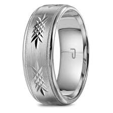 10K White Gold Top & Sterling Silver Interior 7.5mm Wedding Band | Ben Moss Jewellers