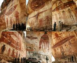 NASA is investigating 10,000-year-old cave paintings depicting aliens with UFOs in India, Charama and demonstrating long-past encounters with extraterrestrials… The latest discovery in India's Hoshangabad near Madhya Pradesh has now been revealed