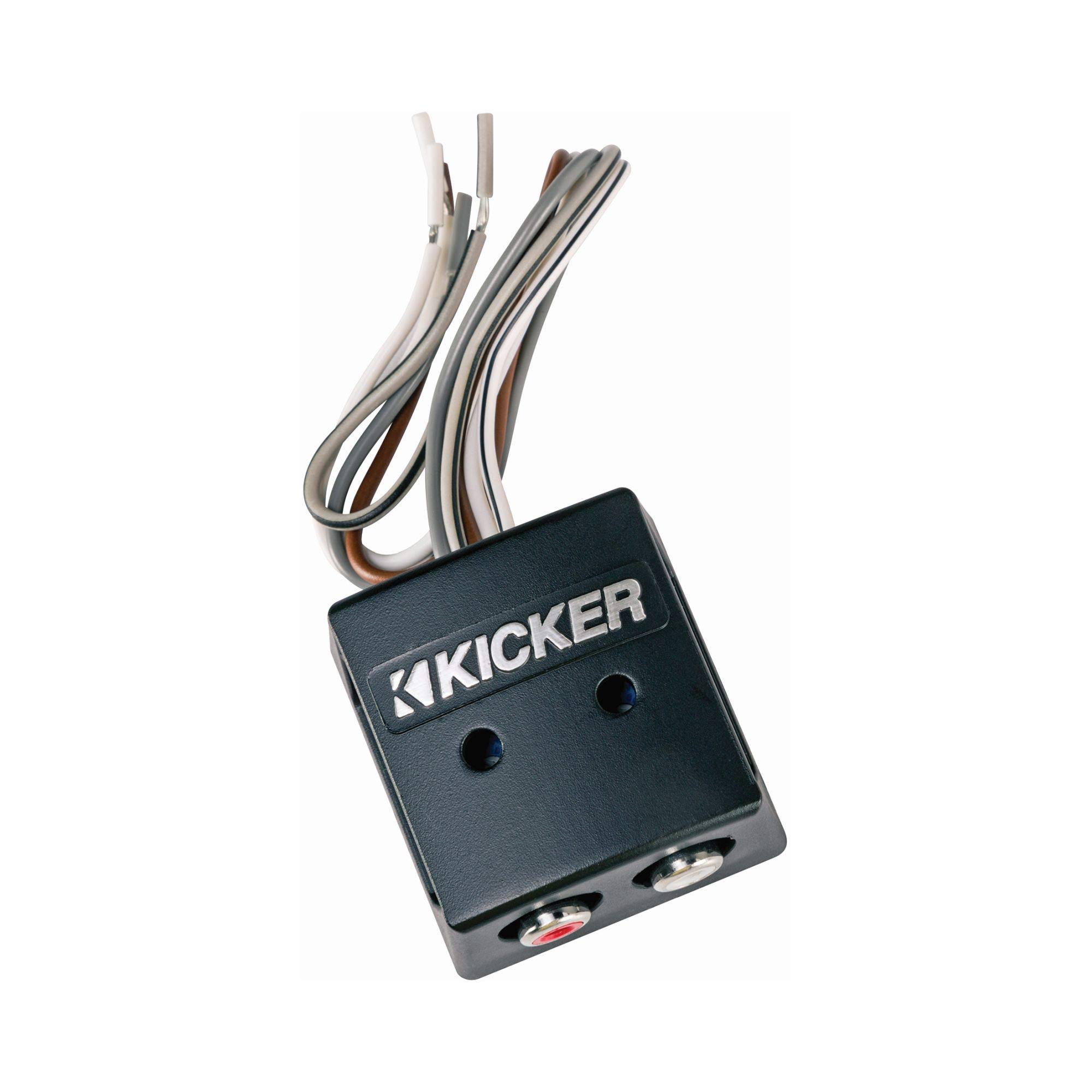 Kicker kisloc 2-Channel K-Series Speaker Cable to RCA Adapter with Line Out Converter