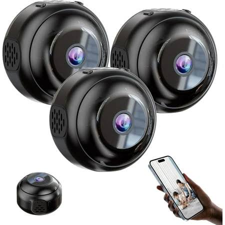 Hidden Camera HD Night Vision Security Mini Camera Wifi Camera, Tiny and Installs in 1 Second, Remote Real-Time Viewing, HD 1080p Indoor/Outdoor Night
