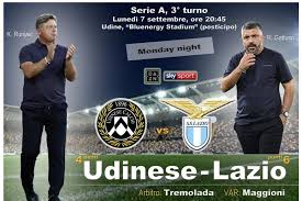 Serie A: in campo Udinese-Lazio DIRETTA