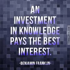 Benjamin Franklin An Investment In Knowledge Wisdom Quote Facebook ... via Relatably.com
