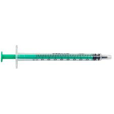Jeringa sin aguja de 1 ml diconex con cono luer central ...