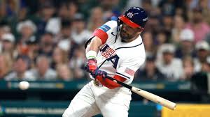 アメリカは本塁打争いの選手がWBCでも輝く 前日のジャッジに続きシュワーバーも特大弾 5回に逆転呼び込む一打 5ー1で大きくリード（日テレNEWS NNN）