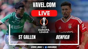 St Gallen vs Benfica LIVE Score Updates in UEFA Europa League Match
