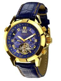 Astonia \u0026quot;Luxury Blue GOLD\u0026quot;, Automatikuhr Kalenderkomplikation ...