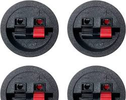 Imagen de Placa conectora con terminales de tornillo para cable de parlante