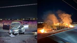 Car Crash Causes Wildfire and Power Outage in Northern California
