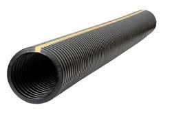4" x 10' Corrugated Single-Wall Solid Drain Pipe Corrugated ...