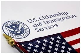 U.S. Citizenship and Immigration Services letterhead with small U.S. flag just below