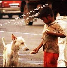 Only a hungry man can understand the pain of hunge - Picture quote ... via Relatably.com