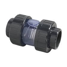 Double Union Check Valve transparent - 50mm | aquapools.com.cy